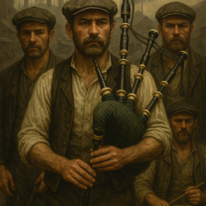 Irish Warpiper/ Great Irish Bagpipes as played by members of the Molly Maguire movements in the US and Ireland