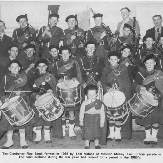 The History of the Clonbony Pipe Band, Miltown Malbay, Clare