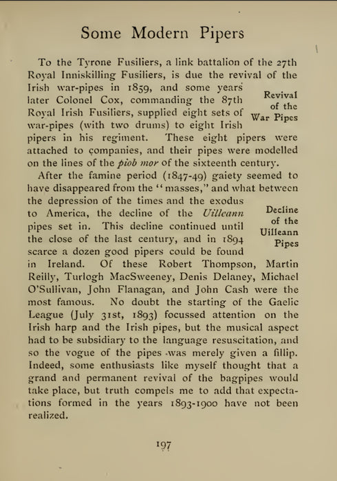 DIGITAL COPY - The Story Of The Bagpipe by William Grattan Flood