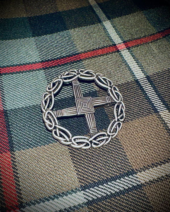 St. Brigid's Cross Celtic Kilt Pin/Cap Badge