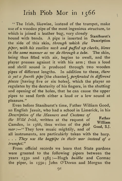 DIGITAL COPY - The Story Of The Bagpipe by William Grattan Flood