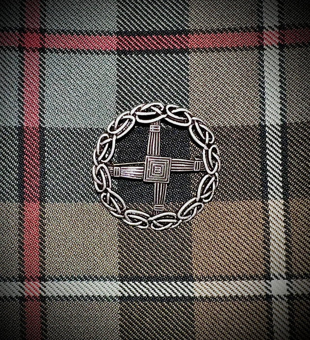 St. Brigid's Cross Celtic Kilt Pin/Cap Badge