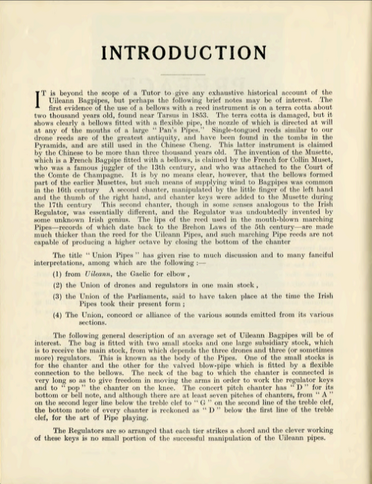 DIGITAL COPY - Leo Rowesome's Tutor for the Uileann Pipes