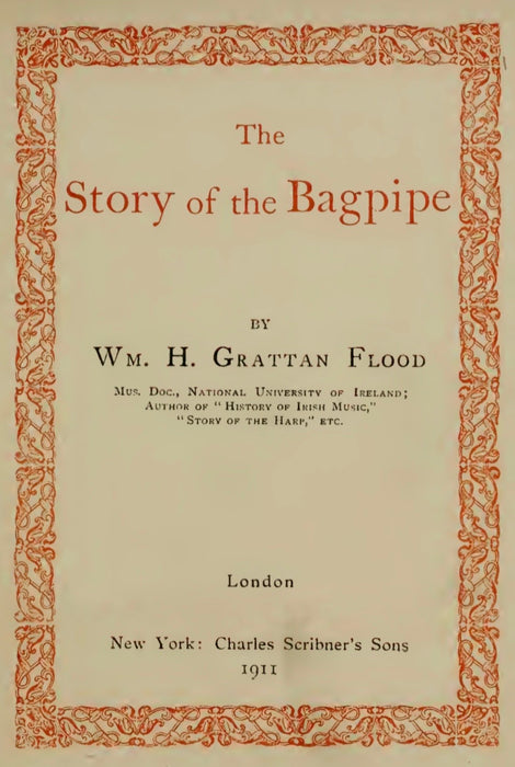 DIGITAL COPY - The Story Of The Bagpipe by William Grattan Flood