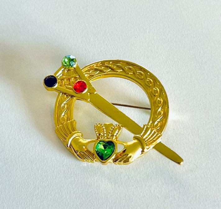 Golden Irish Tara Brooch: A Timeless Tribute to Celtic Heritage